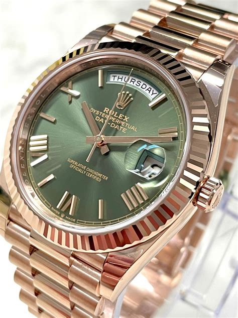 gold rolex on wrist|rolex day date 40 228235.